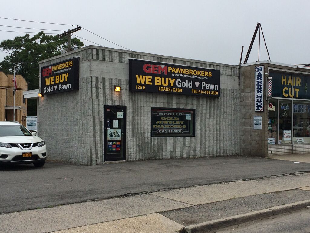 Gem Pawnbrokers | 126 Sunrise Hwy, Valley Stream, NY 11581, USA | Phone: (516) 599-3500