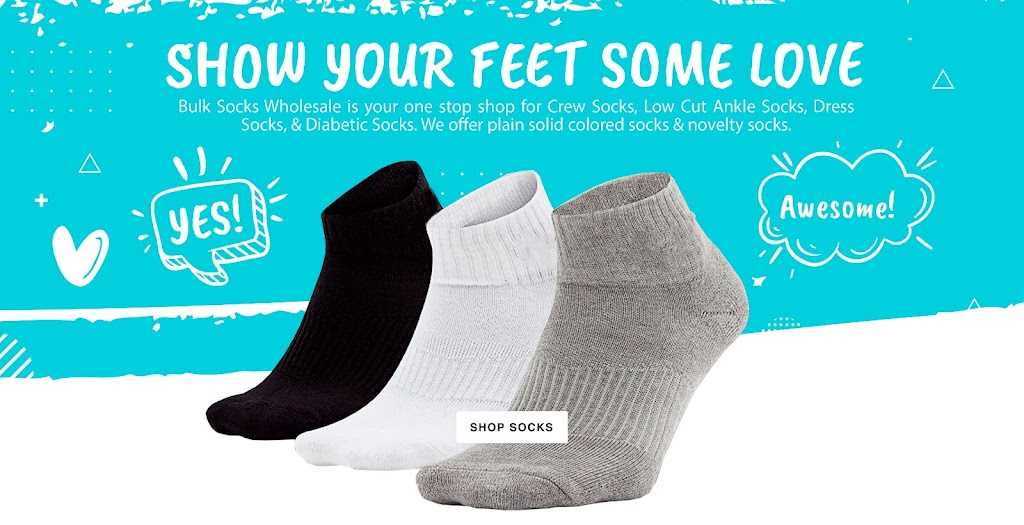 Bulk Socks Wholesale | 2650 E Olympic Blvd, Los Angeles, CA 90023, USA | Phone: (213) 347-4996