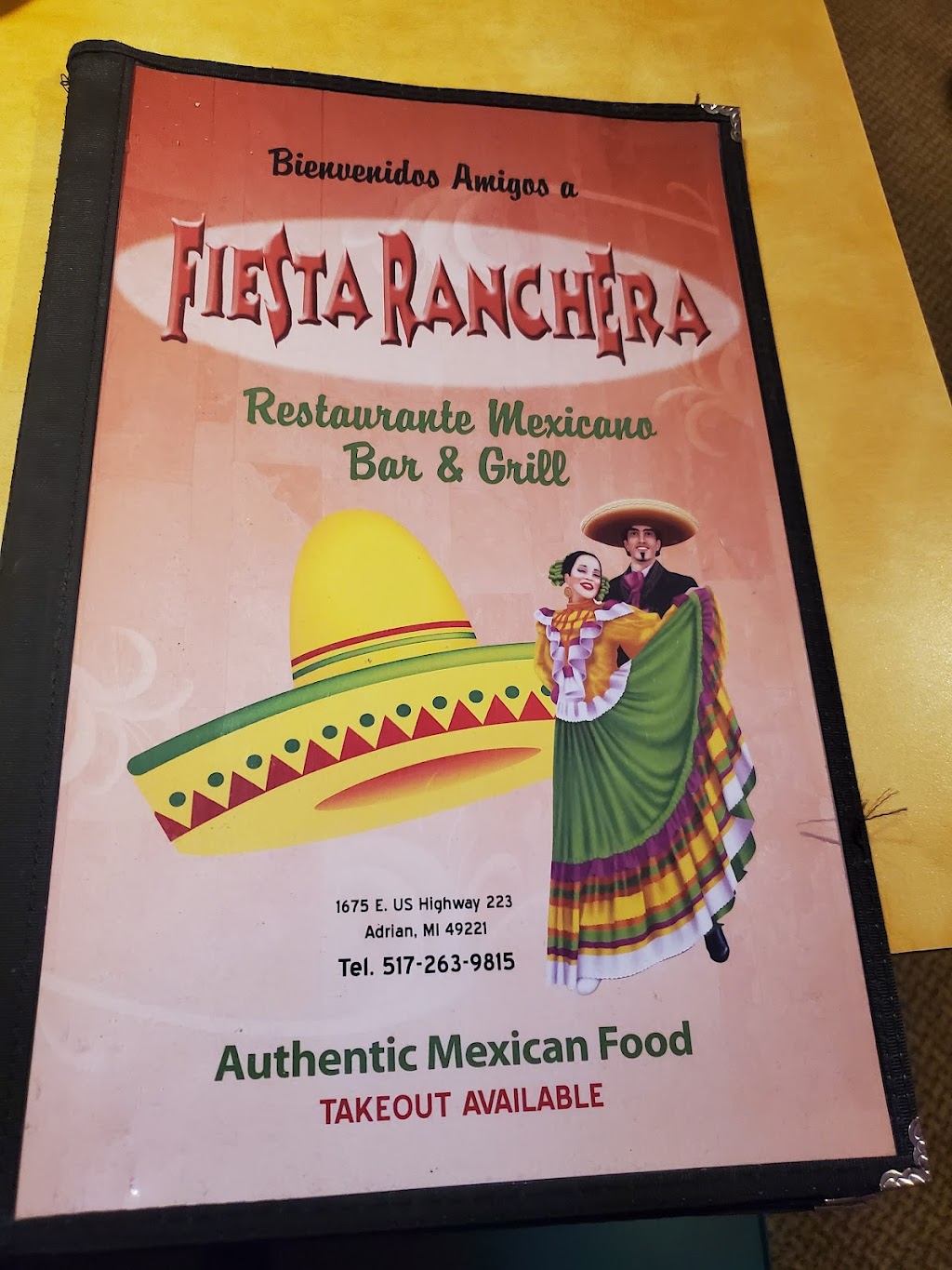 Fiesta Ranchera Mexican Restaurant | 1675 US-223, Adrian, MI 49221, USA | Phone: (517) 263-9815