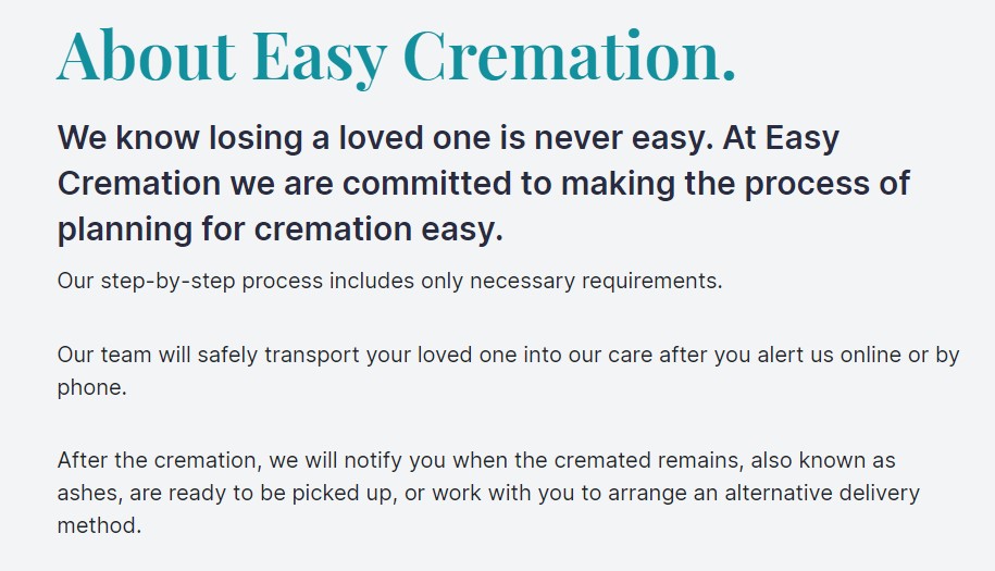 Easy Cremation | 5210 E Arapahoe Rd, Centennial, CO 80122, United States | Phone: (303) 797-6888