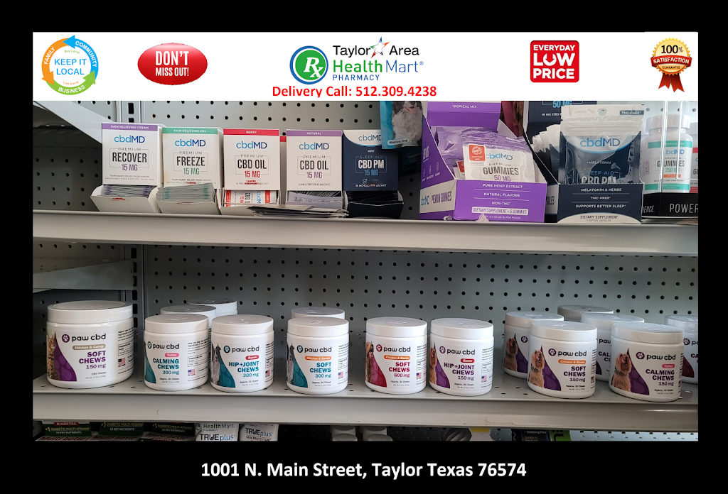 Taylor Area Pharmacy | 1001 N Main St, Taylor, TX 76574, USA | Phone: (512) 309-4238