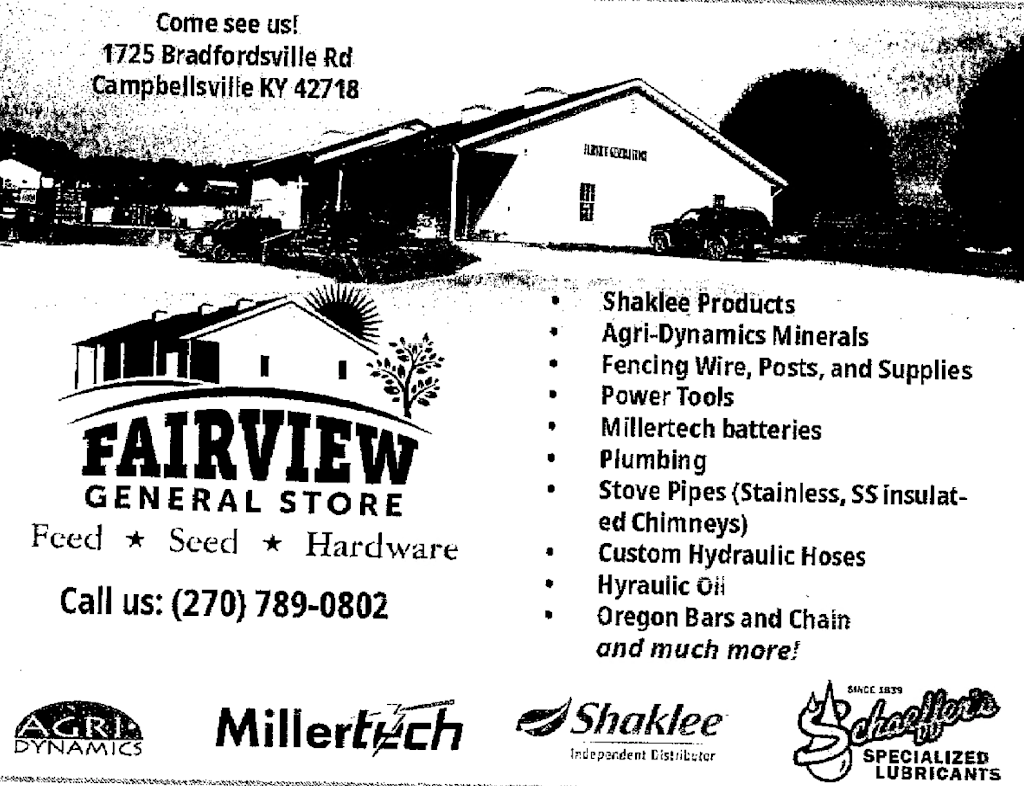 Fairview General Store | 1725 Bradfordsville Rd, Campbellsville, KY 42718, USA | Phone: (270) 789-0802