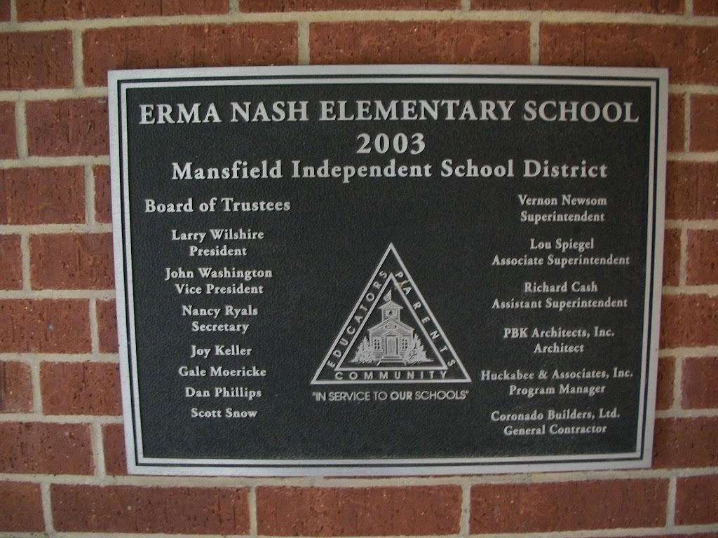 Erma Nash Elementary School | 1050 Magnolia St, Mansfield, TX 76063, USA | Phone: (817) 299-6900