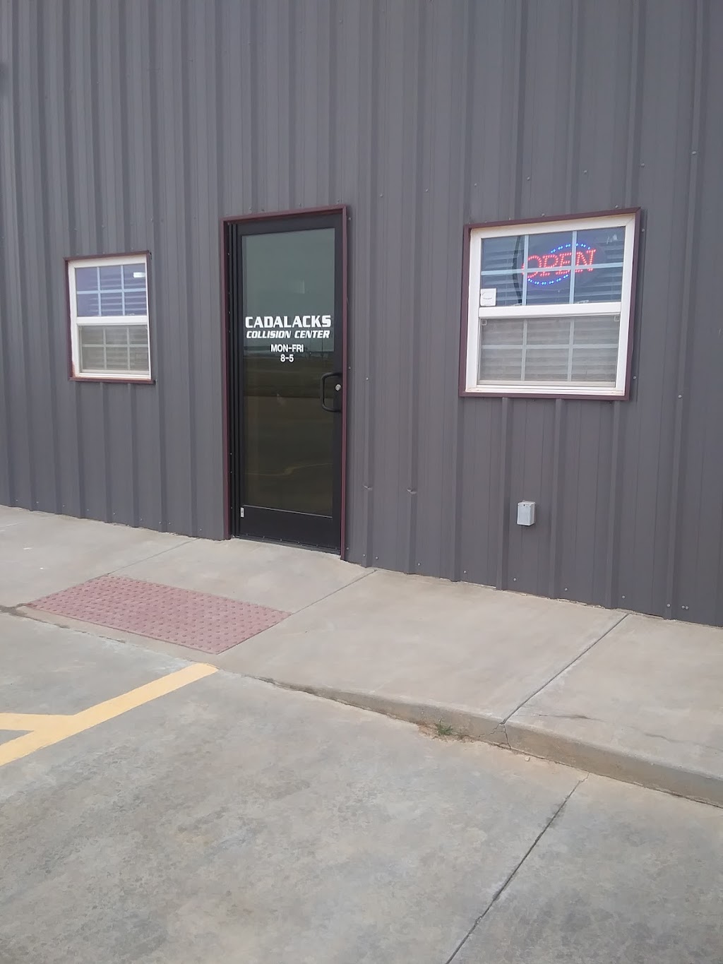 Cadalacks Collision Center | 400 Industrial Park Rd, Kingfisher, OK 73750, USA | Phone: (405) 375-5050