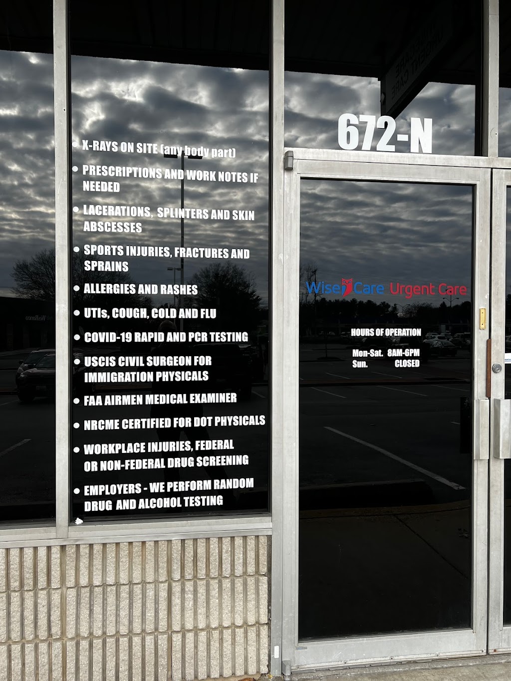 WiseCare Urgent Care | 672 Old Mill Rd Suite N, Millersville, MD 21108, USA | Phone: (410) 255-7900