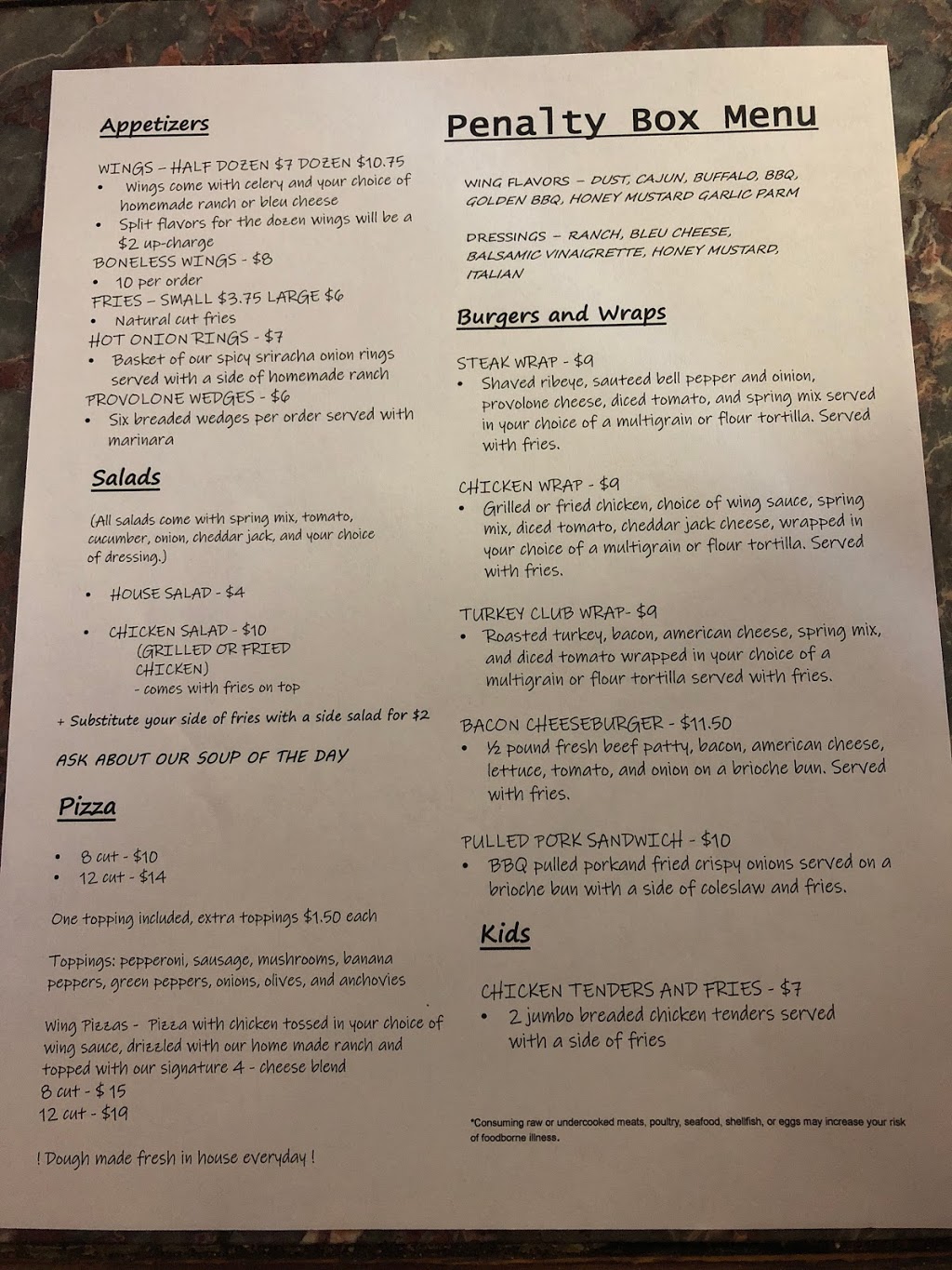 Penalty Box | 1220 Freedom Crider Rd, Freedom, PA 15042, USA | Phone: (724) 774-1214