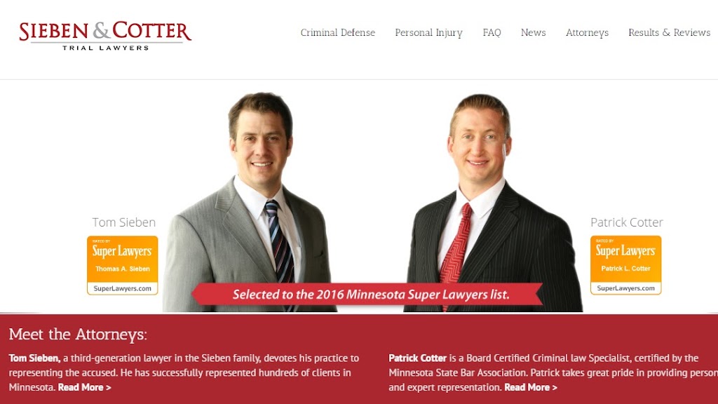 Sieben & Cotter PLLC | 105 Hardman Ct #110, South St Paul, MN 55075, USA | Phone: (651) 455-1555