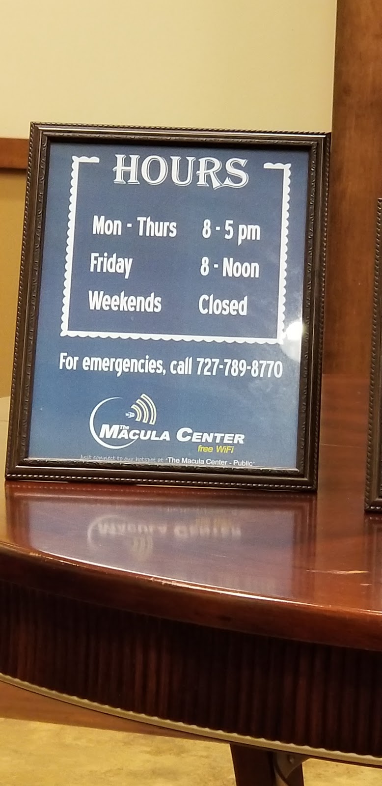 The Macula Center - Retina specialists in Tampa Bay | 3280 McMullen Booth Rd #120, Clearwater, FL 33761, USA | Phone: (727) 789-8770
