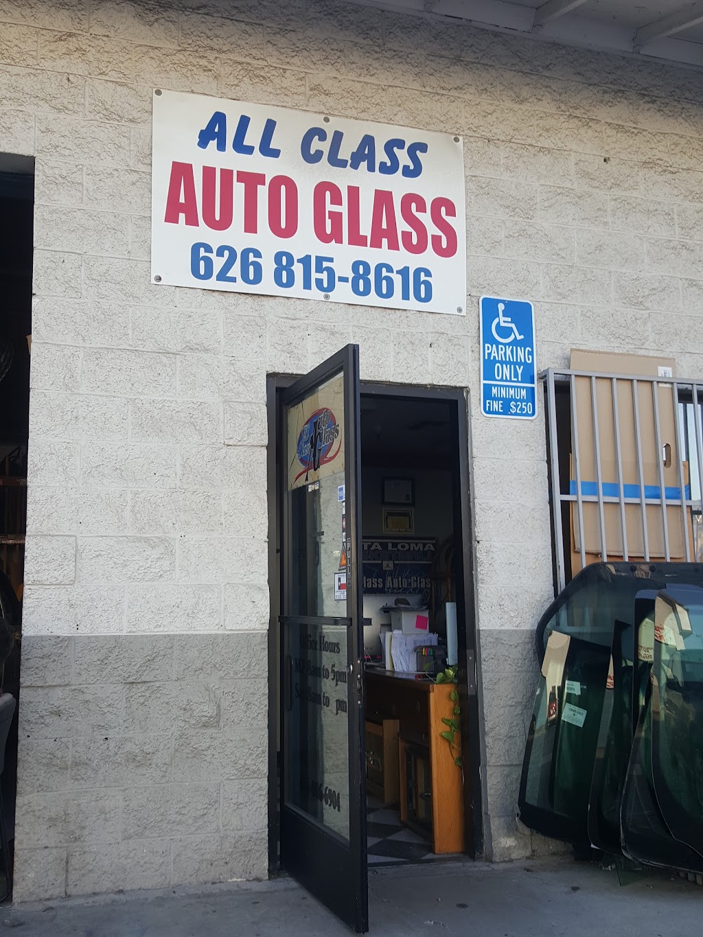 All Class Auto Glass Inc | 850 W Foothill Blvd Unit 9, Azusa, CA 91702, USA | Phone: (626) 263-2571