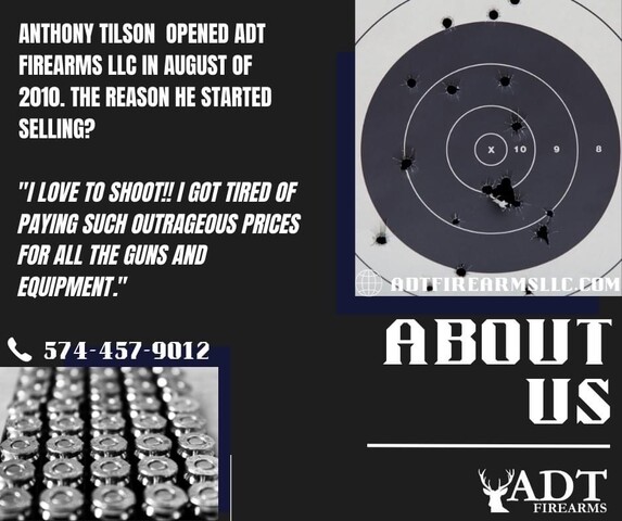 ADT Firearms, L.L.C. | 6009 E 1000 N, Syracuse, IN 46567, USA | Phone: (574) 457-9012