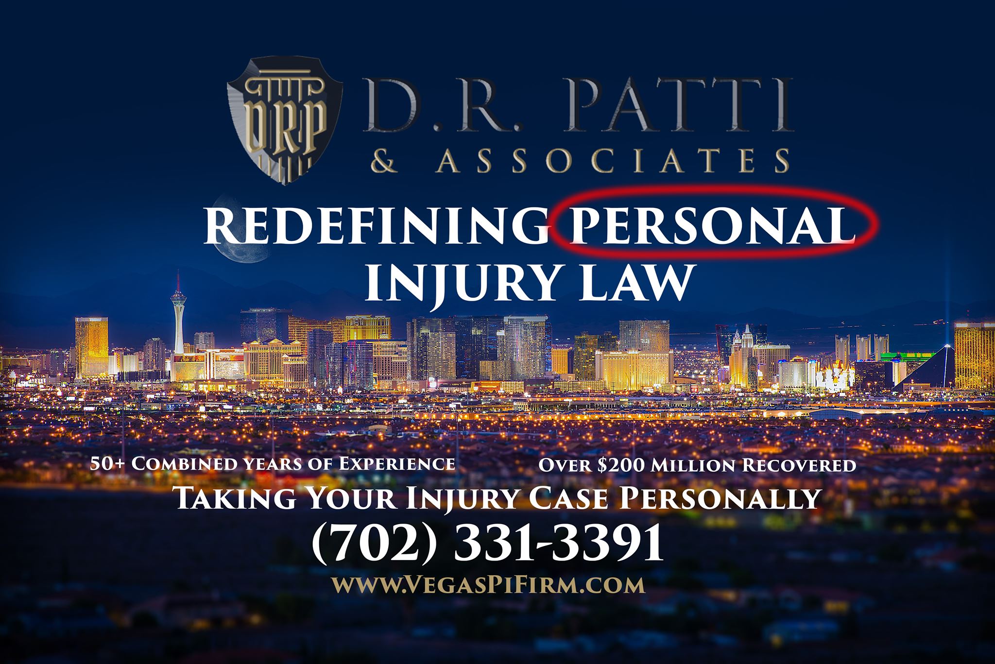 D.R. Patti & Associates Injury & Accident Attorneys | 2850 W. Horizon Ridge Parkway Suite 200  Henderson, Nevada 89052, USA | Phone: (702) 331-3391