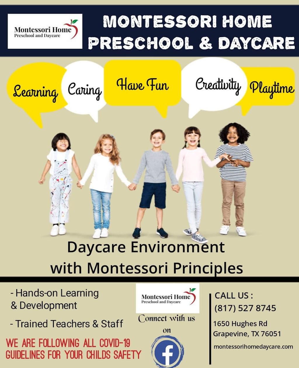 Montessori Home Daycare | 3005 Peppercorn Dr, Euless, TX 76039, USA | Phone: (817) 527-8745