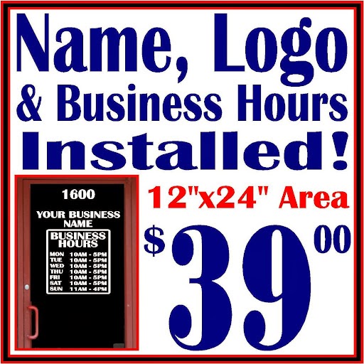 Store Front Lettering & Graphics | 145 Wood Way, Fairburn, GA 30213, USA | Phone: (404) 428-8380