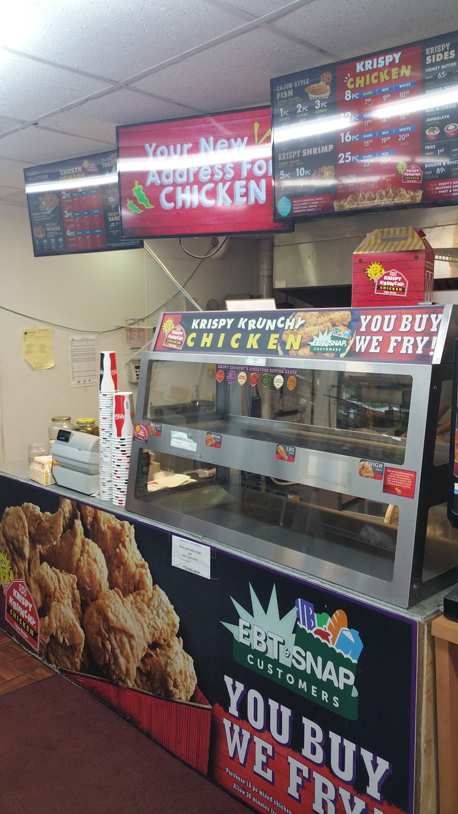 Krispy Krunchy Chicken | 2610 Delk Rd SE, Marietta, GA 30067, USA | Phone: (770) 850-0059