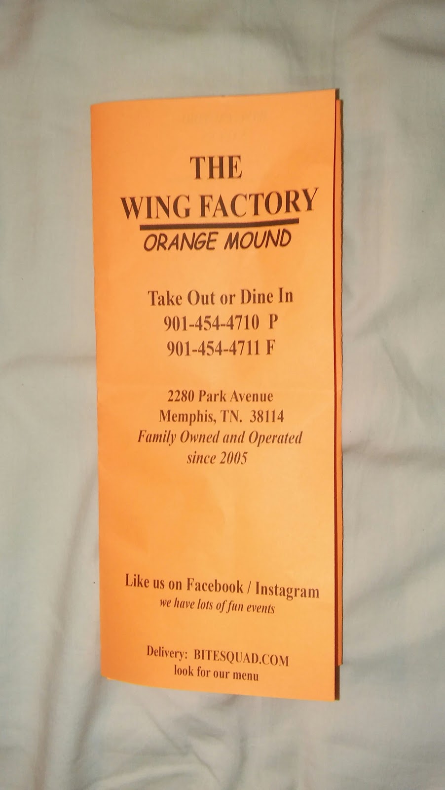 The Wing Factory | 2280 Park Ave, Memphis, TN 38114, USA | Phone: (901) 454-4710