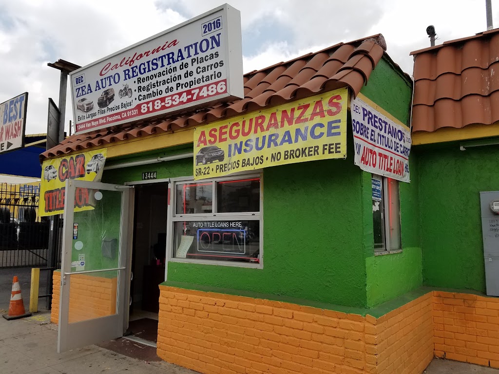 Zea Auto Registration | 13406 Van Nuys Blvd B, Pacoima, CA 91331, USA | Phone: (818) 987-3293