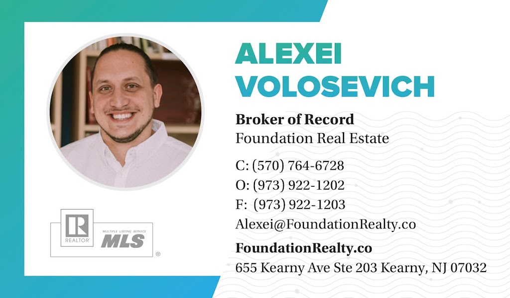 Foundation Real Estate | 655 Kearny Ave Suite 203, Kearny, NJ 07032, USA | Phone: (973) 922-1202