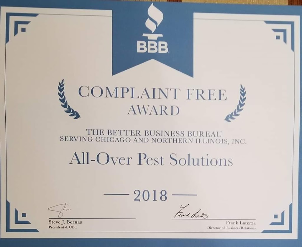 All Over Pest Solutions | 7125 W Gunnison St, Harwood Heights, IL 60706, USA | Phone: (773) 697-1100