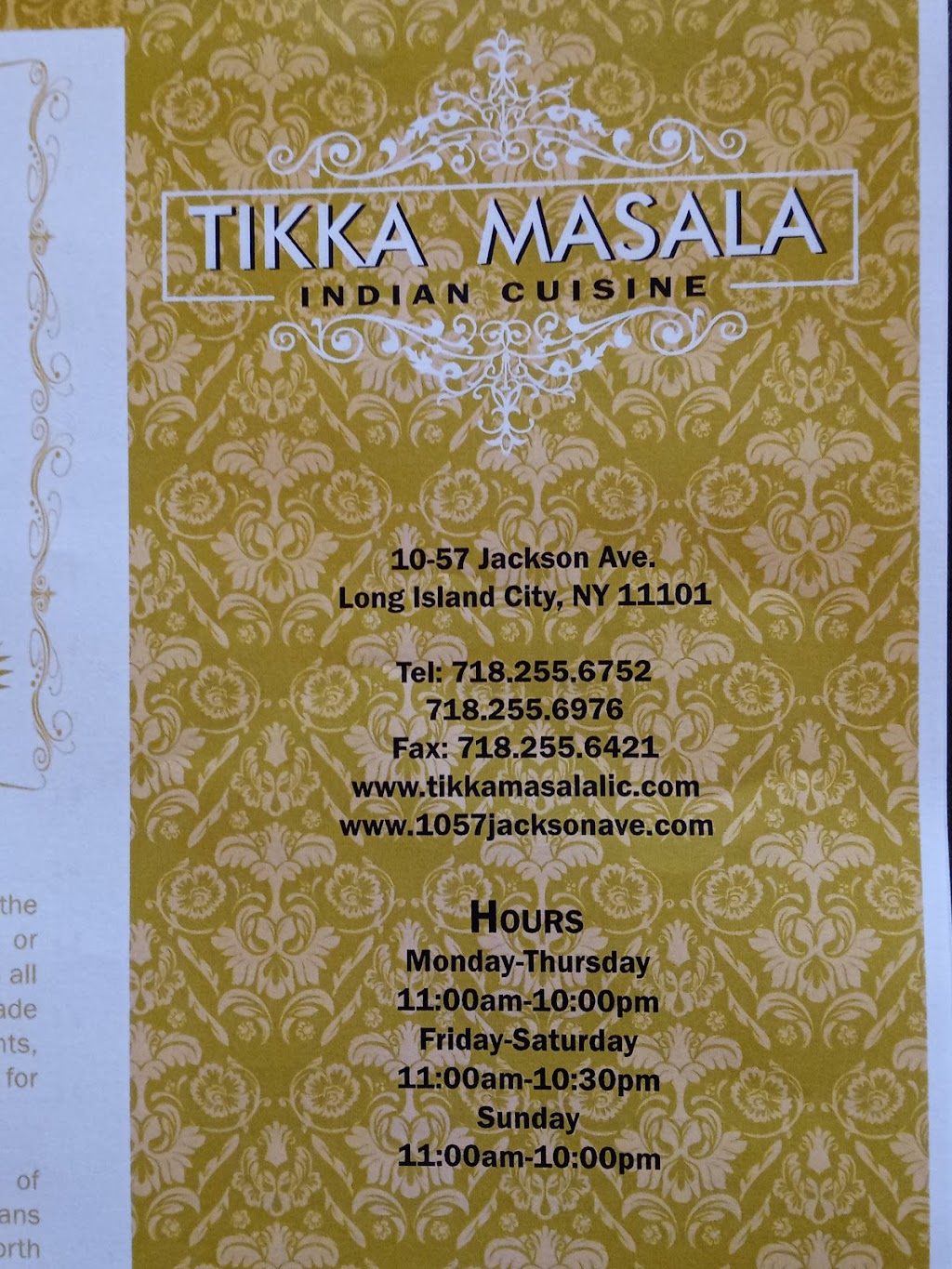 Tikka Masala | 10-57 Jackson Ave, Queens, NY 11101, USA | Phone: (718) 255-6752