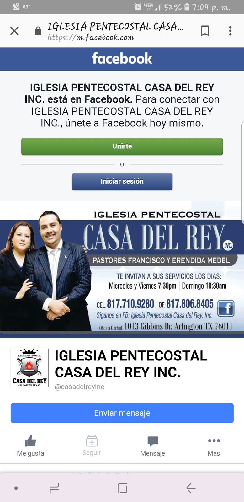 CONCILIO PENTECOSTAL CASA DEL REY | 1013 Gibbins Rd, Arlington, TX 76011, USA | Phone: (817) 710-9280