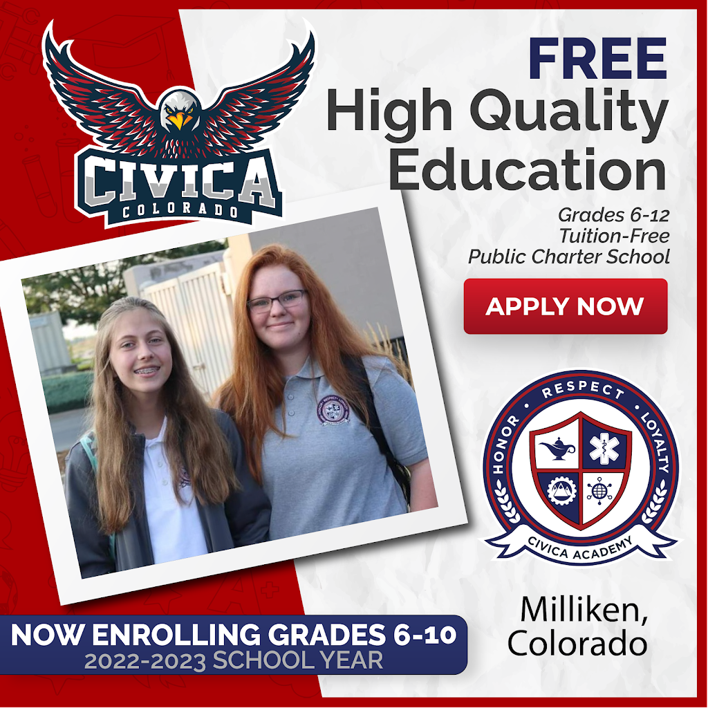 CIVICA Academy Colorado | 301 Centennial Dr, Milliken, CO 80543, USA | Phone: (970) 614-5521