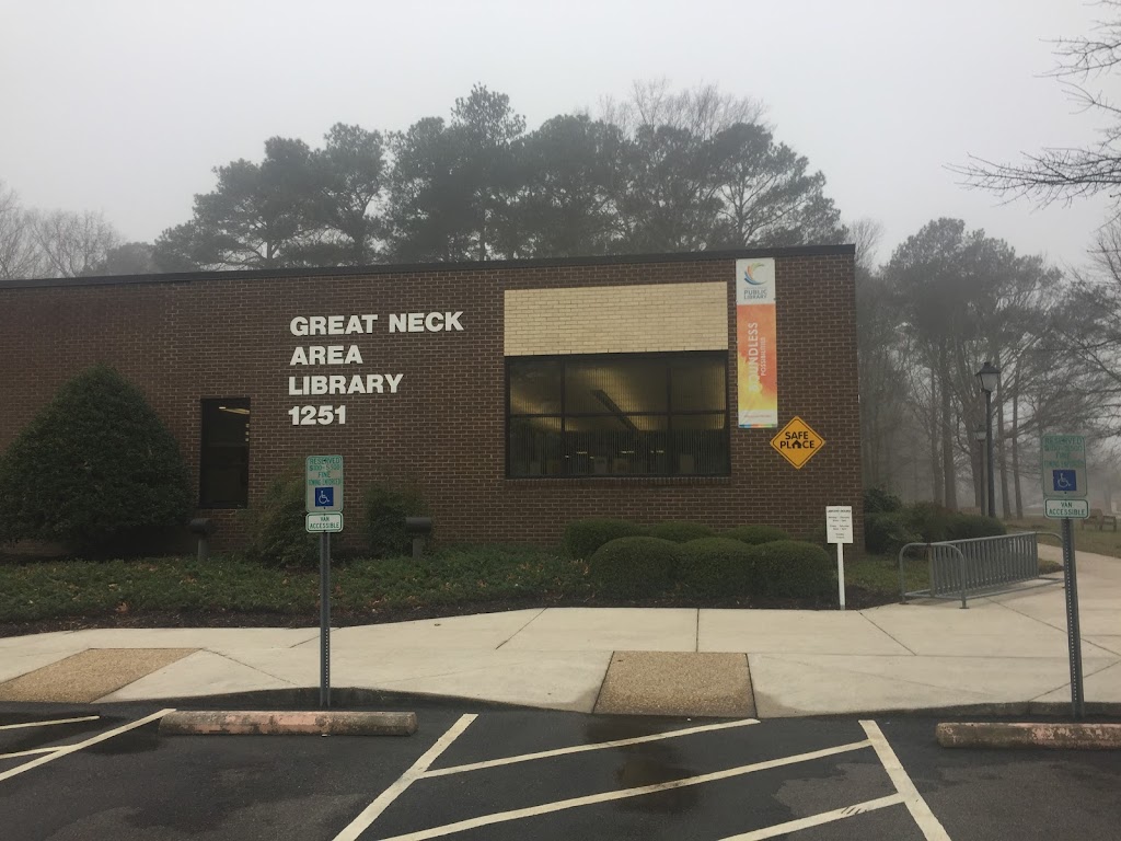 Great Neck Area Library | 1251 Bayne Dr, Virginia Beach, VA 23454, USA | Phone: (757) 385-0150