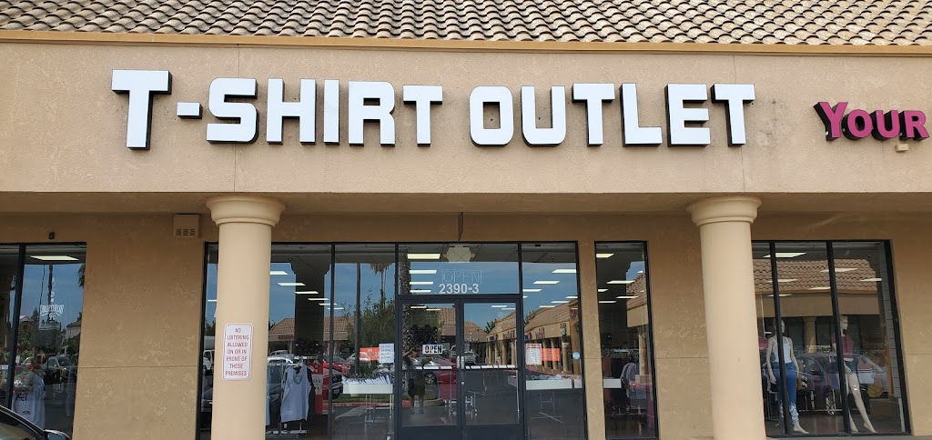 T-Shirt Outlet | 2390-3 W Cleveland Ave, Madera, CA 93637, USA | Phone: (559) 664-0451