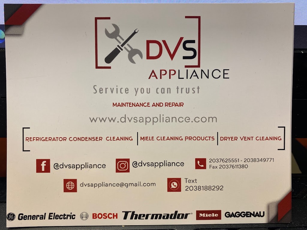 DVS APPLIANCE LLC | 196 Danbury Rd, Wilton, CT 06897, USA | Phone: (203) 834-9771