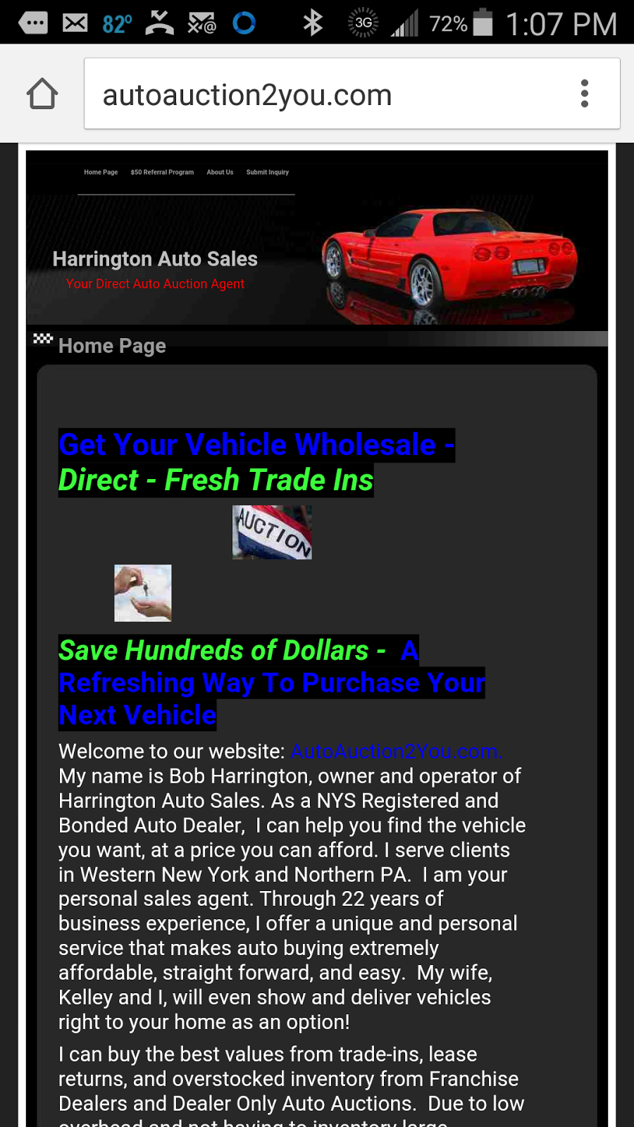 Harrington Used Auto Sales | 11537 Harrington Rd, Dunkirk, NY 14048, USA | Phone: (716) 568-7700