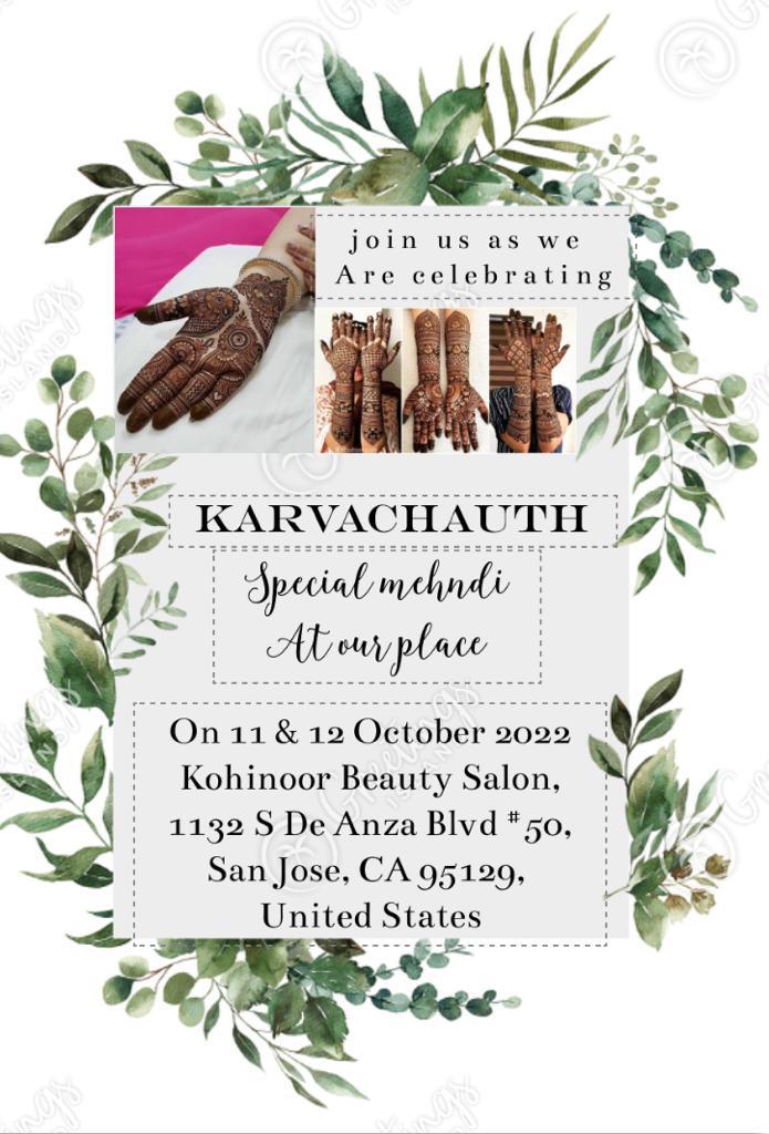 Kohinoor Beauty Salon | 1132 S De Anza Blvd #50, San Jose, CA 95129, USA | Phone: (408) 816-7196