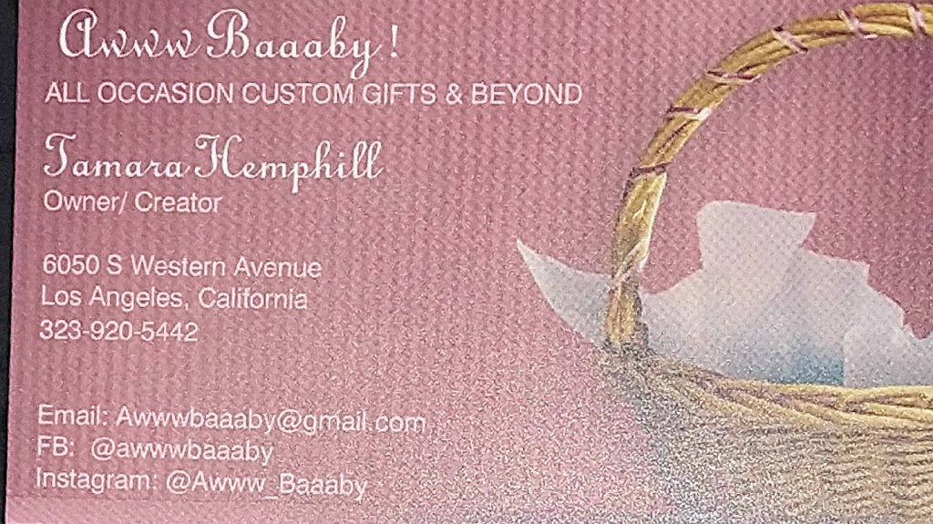 Awww Baaaby! | Call me, 6050 S Western Ave, Los Angeles, CA 90047 | Phone: (323) 608-5241