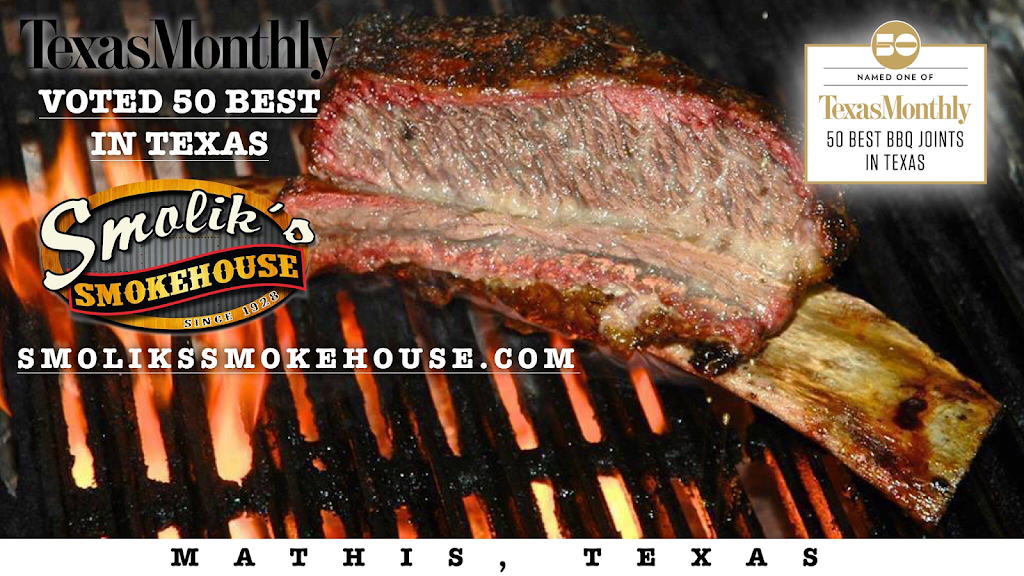 Original Smoliks BBQ | 501 E San Patricio Ave, Mathis, TX 78368, USA | Phone: (361) 547-5494