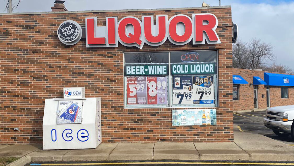 Pop Top Liquor | 931 E 9 Mile Rd, Hazel Park, MI 48030, USA | Phone: (248) 547-3809