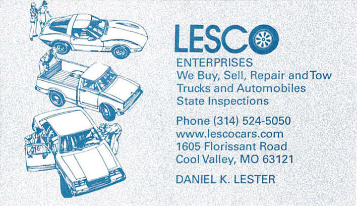 Lesco Enterprises Inc | 1605 S Florissant Rd, Cool Valley, MO 63121, USA | Phone: (314) 524-5050