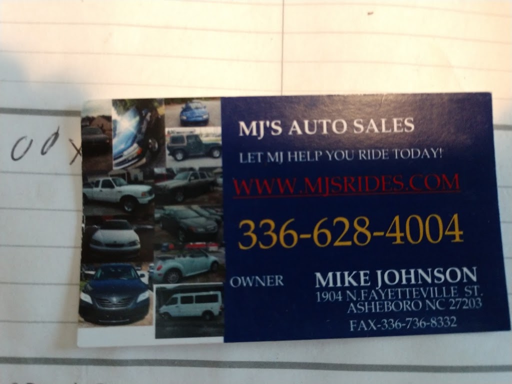 Mjs Auto sales | 1904 N Fayetteville St, Asheboro, NC 27203 | Phone: (336) 628-4004