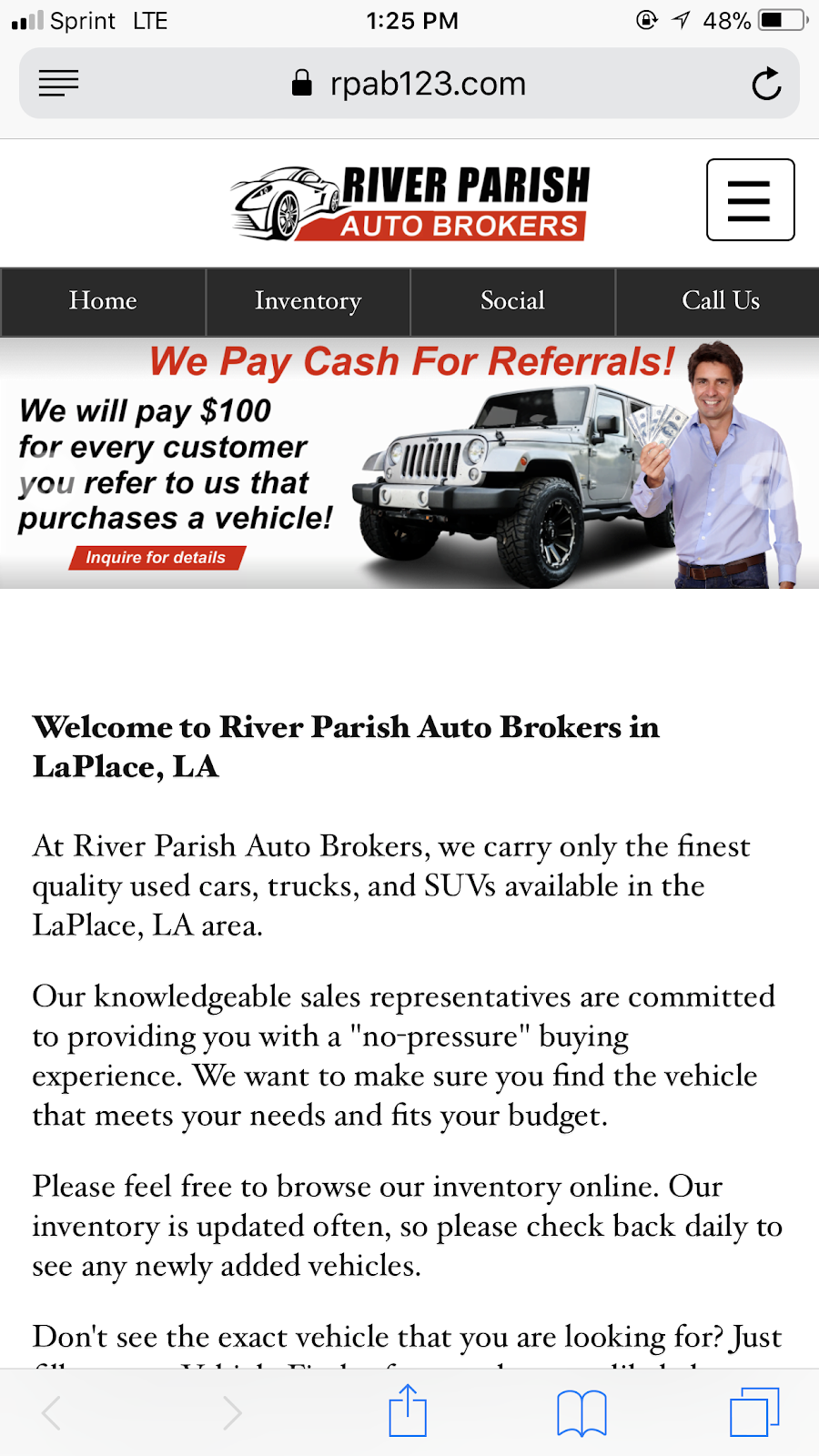 River Parish Auto Brokers | 625 Main St, Laplace, LA 70068, USA | Phone: (985) 224-9596