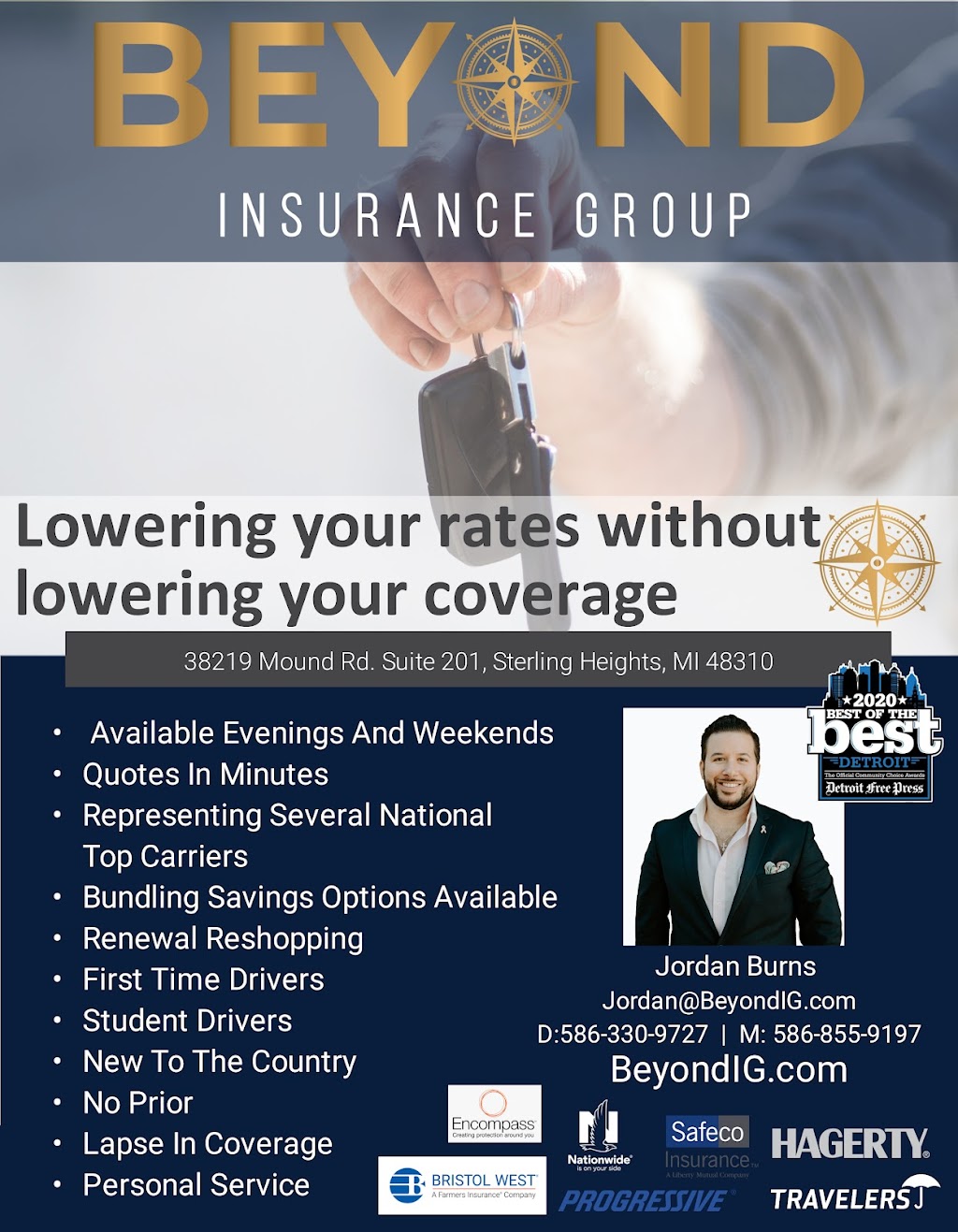 Beyond Insurance Group | 38219 Mound Rd Ste. 201, Sterling Heights, MI 48310, USA | Phone: (586) 330-9727