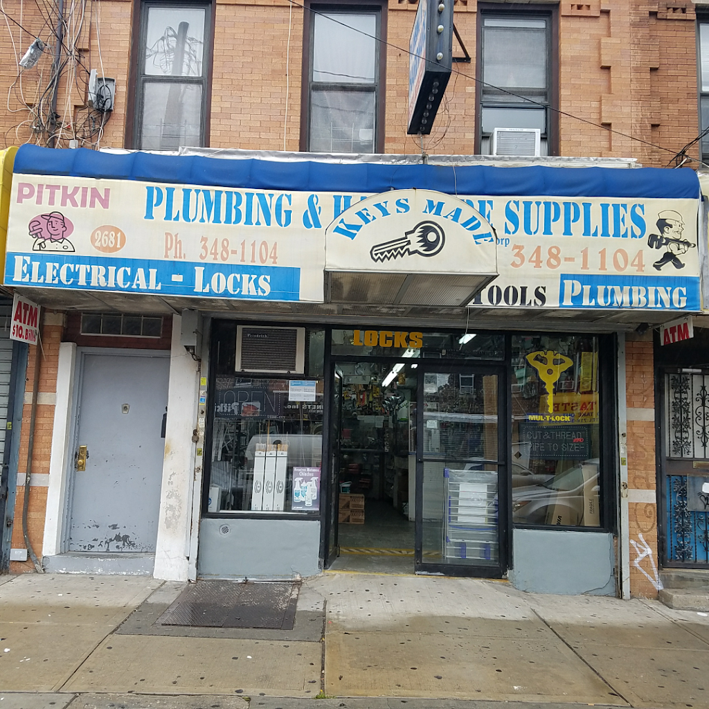 Pitkin Plumbing & Hardware Supplies | 2681 Pitkin Ave, Brooklyn, NY 11208, USA | Phone: (718) 348-1104