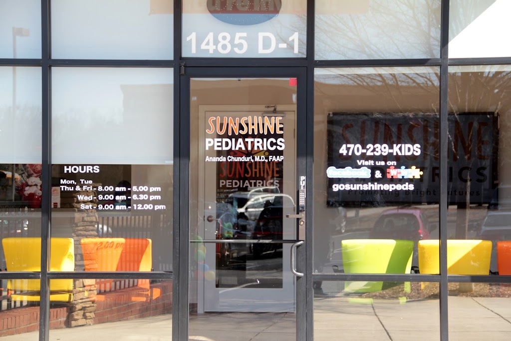 Sunshine Pediatrics | 1485 Peachtree Pkwy Ste # D-1, Cumming, GA 30041, USA | Phone: (470) 239-5437