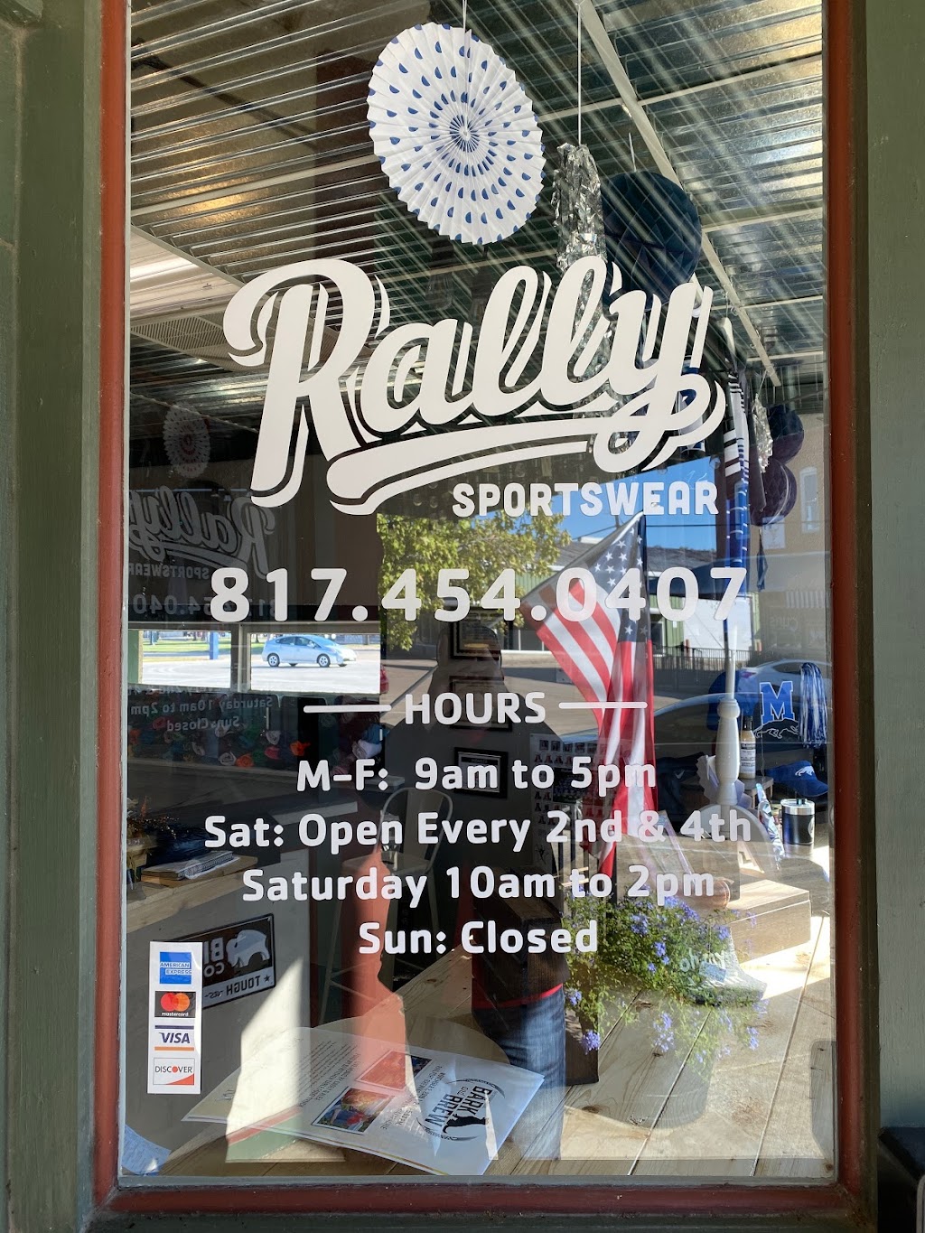 Rally Sportswear LLC | 3350 Hwy 67, Midlothian, TX 76065, USA | Phone: (817) 454-0407