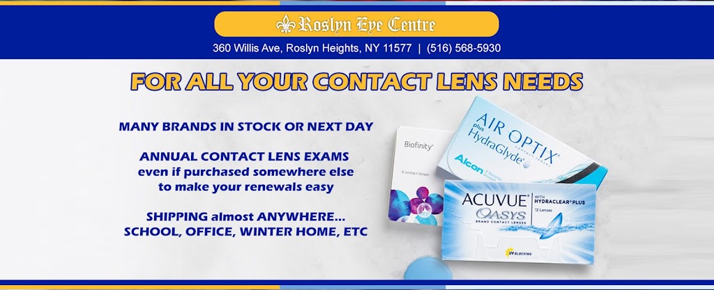 Contact Lens Warehouse | 360 Willis Ave, Roslyn Heights, NY 11577, USA | Phone: (516) 568-5930