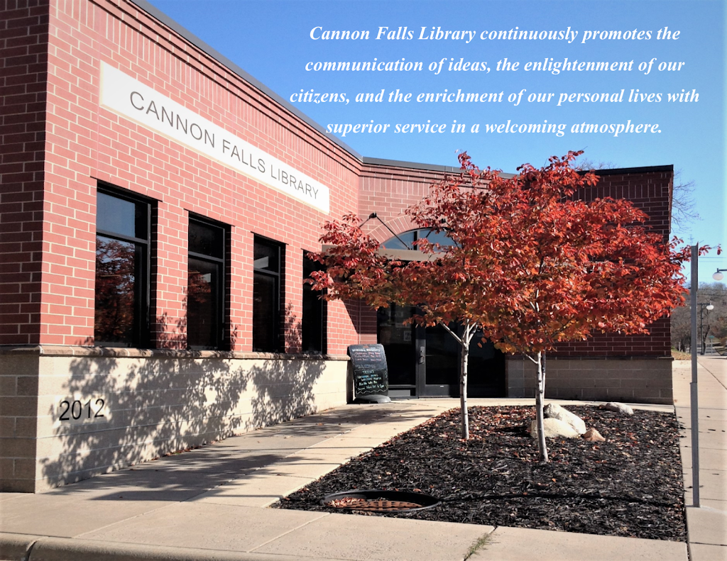 Cannon Falls Library | 306 Mill St W, Cannon Falls, MN 55009 | Phone: (507) 263-2804