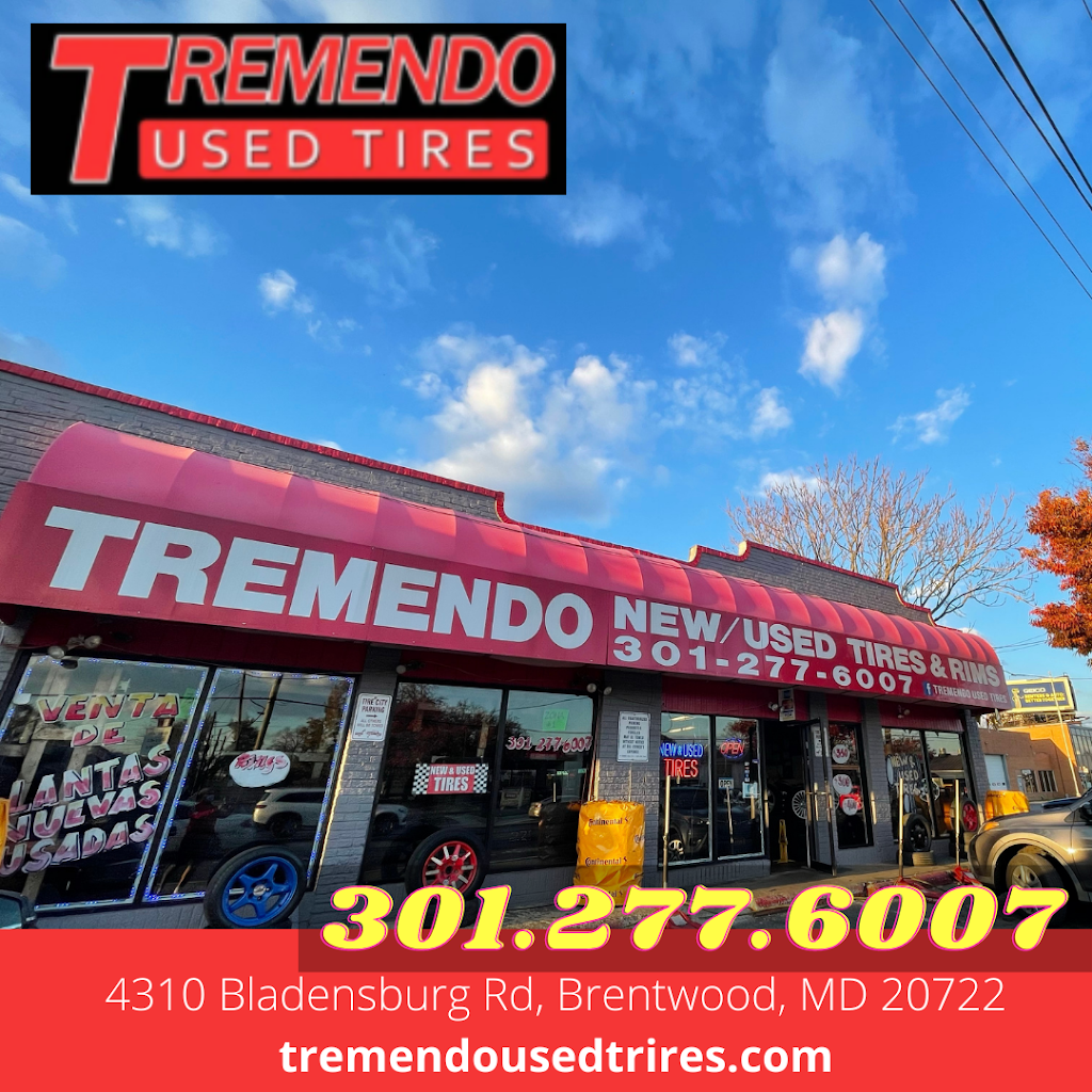 Tremendo Used Tires | 4310 Bladensburg Rd, Brentwood, MD 20722, USA | Phone: (301) 277-6007