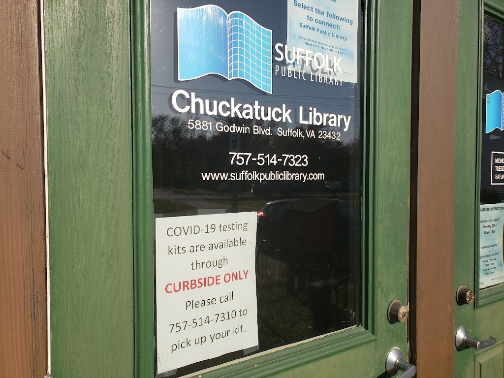 Suffolk Public Library (Chuckatuck branch) | 5881 Godwin Blvd, Suffolk, VA 23432, USA | Phone: (757) 514-7310