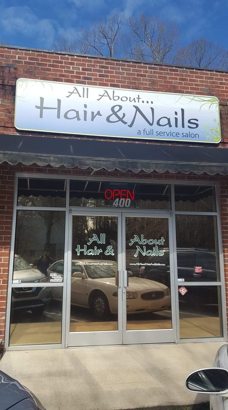 All About Hair & Nails | 12223 Hampton Way, Wake Forest, NC 27587, USA | Phone: (919) 570-6555