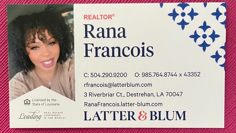 Rana Francois - Latter & Blum Realtors | 3 Riverbriar Ct, Destrehan, LA 70047, USA | Phone: (504) 290-9200