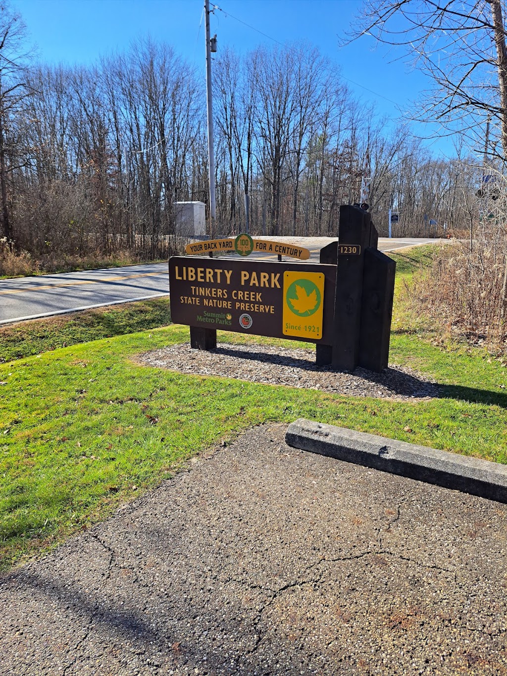 Liberty Park, Tinkers Creek Area | 10303 Aurora Hudson Rd, Streetsboro, OH 44241, USA | Phone: (330) 867-5511