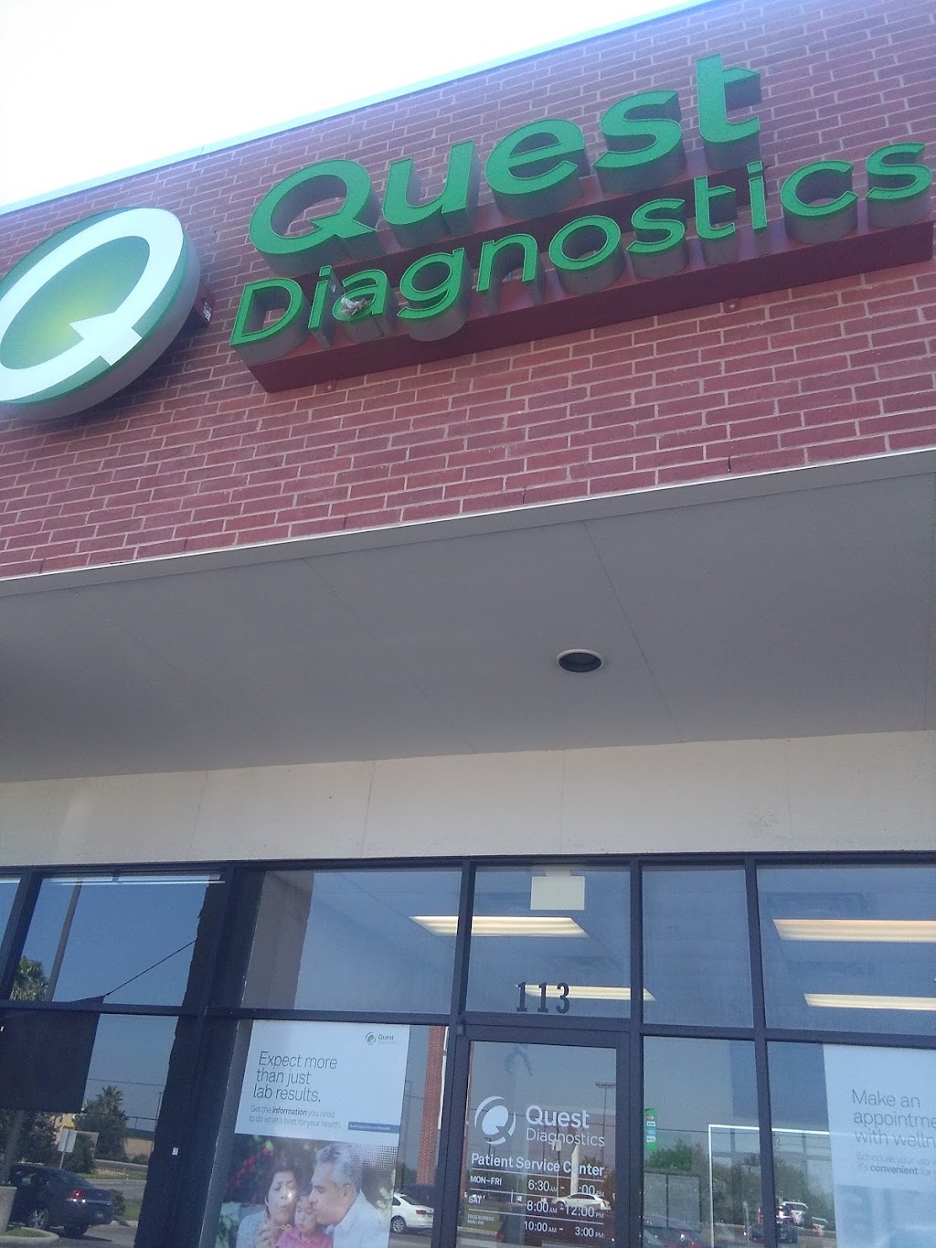 Quest Diagnostics | 14101 Northwest Blvd Ste 113, Corpus Christi, TX 78410 | Phone: (361) 387-5030