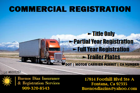 Buenos Diaz Insurance and Registration Services | 17914 Foothill Blvd A, Fontana, CA 92335, USA | Phone: (909) 320-8543
