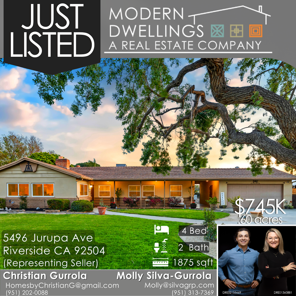 Modern Dwellings Real Estate | NEST - Christian & Molly Silva Gurrola | 3689 Sunnyside Dr, Riverside, CA 92506, USA | Phone: (951) 313-7369